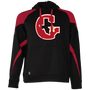 Houston Gamblers Athletic Hoodie Contender in Black/Scarlet