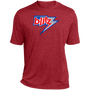 Chicago Blitz USFL Football Team Activewear Heather Tee T-shirt - Scarlet Heather