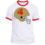 Philadelphia Stars USFL Ringer T-shirt - White/Red