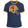Philadelphia Stars USFL Ringer T-shirt - Navy/Gold