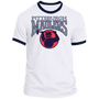 Pittsburgh Maulers USFL T-shirt Ringer Tee - White/Navy