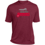 Memphis Showboats USFL T-Shirt Activewear Heather in Cardinal Heather