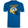 Oakland Invaders Helmet T-shirt Activewear Excel in Royal