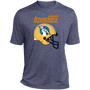 Oakland Invaders Helmet T-Shirt Activewear Heather in True Navy Heather