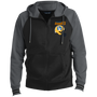 Oakland Invaders Helmet Hoodie Sport Wick Zip in Black/Dark Smoke