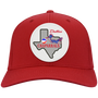 Dallas Chaparrals Cap cotton twill with vegan patch of ABA Basketball Team Logo in color Red