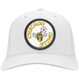 Chicago Sting cap twill cotton with vegan patch of NASL Soccer Team Logo in Color White