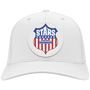 Houston Stars cap twill cotton with vegan patch of NASL Soccer Team Logo in color White