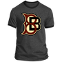 Boston Blues T-shirt Ringer Negro League Baseball color Dark Heather Grey/Black