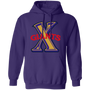 Cuban X-Giants Hoodie Pullover Classic Negro League Baseball color Purple