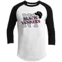 New York Black Yankees Raglan Shirt Negro League Baseball White/Black