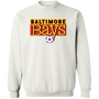 Baltimore Bays Sweatshirt Classic Crewneck NASL Soccer color White