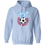 Chicago Mustangs Hoodie Pullover Classic NASL Soccer color Light Blue