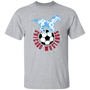 Chicago Mustangs T-shirt Classic NASL Soccer color Sport Grey