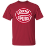 Chicago Spurs T-shirt Classic NASL Soccer color Cardinal Red