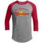 Fort Lauderdale Strikers Raglan Shirt NASL Soccer color Heather Grey/Red