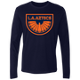 Los Angeles Aztecs Long Sleeve Shirt Legend NASL Soccer color Midnight Navy Blue