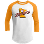 Minnesota Strikers Raglan Shirt Franchise NASL Soccer color White/Gold