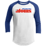 Philadelphia Atoms Raglan Shirt Franchise NASL Soccer color White/Royal Blue