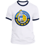 San Diego Sockers T-shirt Ringer NASL Soccer color White/Navy Blue