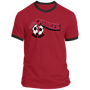 San Jose Earthquakes T-shirt Rarified Ringer NASL Soccer color Red/Black