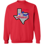 Dallas Chaparrals Sweatshirt Classic Crewneck ABA Basketball color Red