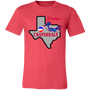 Dallas Chaparrals T-shirt Premium ABA Basketball color Heather Red