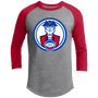 Virginia Squires Raglan Shirt Franchise ABA Basketball color Heather Grey/Red