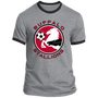 Buffalo Stallions T-shirt Rarified Ringer MISL Soccer color Heather Grey/Black