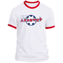 New York Arrows T-shirt Rarified Ringer MISL Soccer color White/Red