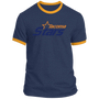 Tacoma Stars T-shirt Rarified Ringer MISL Soccer color Navy Blue/Gold