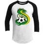 Cleveland Cobras Raglan Shirt Franchise ASL Soccer color White/Black