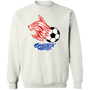 Connecticut Wildcats Sweatshirt Classic Crewneck ASL Soccer color White