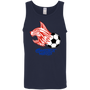 Connecticut Wildcats Tank Top Classic ASL Soccer color Navy