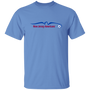 New Jersey Americans T-shirt Classic ASL Soccer color Carolina Blue