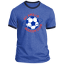 New York Apollo T-shirt Rarified Ringer ASL Soccer color Heather Royal Blue/Navy