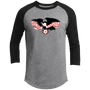 New York Eagles Raglan Shirt Franchise ASL Soccer color Heather Grey/Black