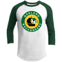 Oakland Buccaneers Raglan Shirt Franchise ASL Soccer color White/Forest Green