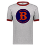 Baltimore Elite Giants T-shirt Ringer Negro League Baseball color Athletic Heather/Red