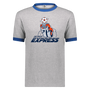 Detroit Express T-shirt Ringer NASL Soccer color Athletic Heather/Royal Blue