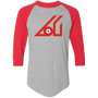 Atlanta Apollos Raglan Shirt NASL Soccer color Athletic Heather/Red