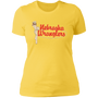 Nebraska Wranglers Womens Boyfriend T-Shirt WBL Basketball color Vibrant Yellow