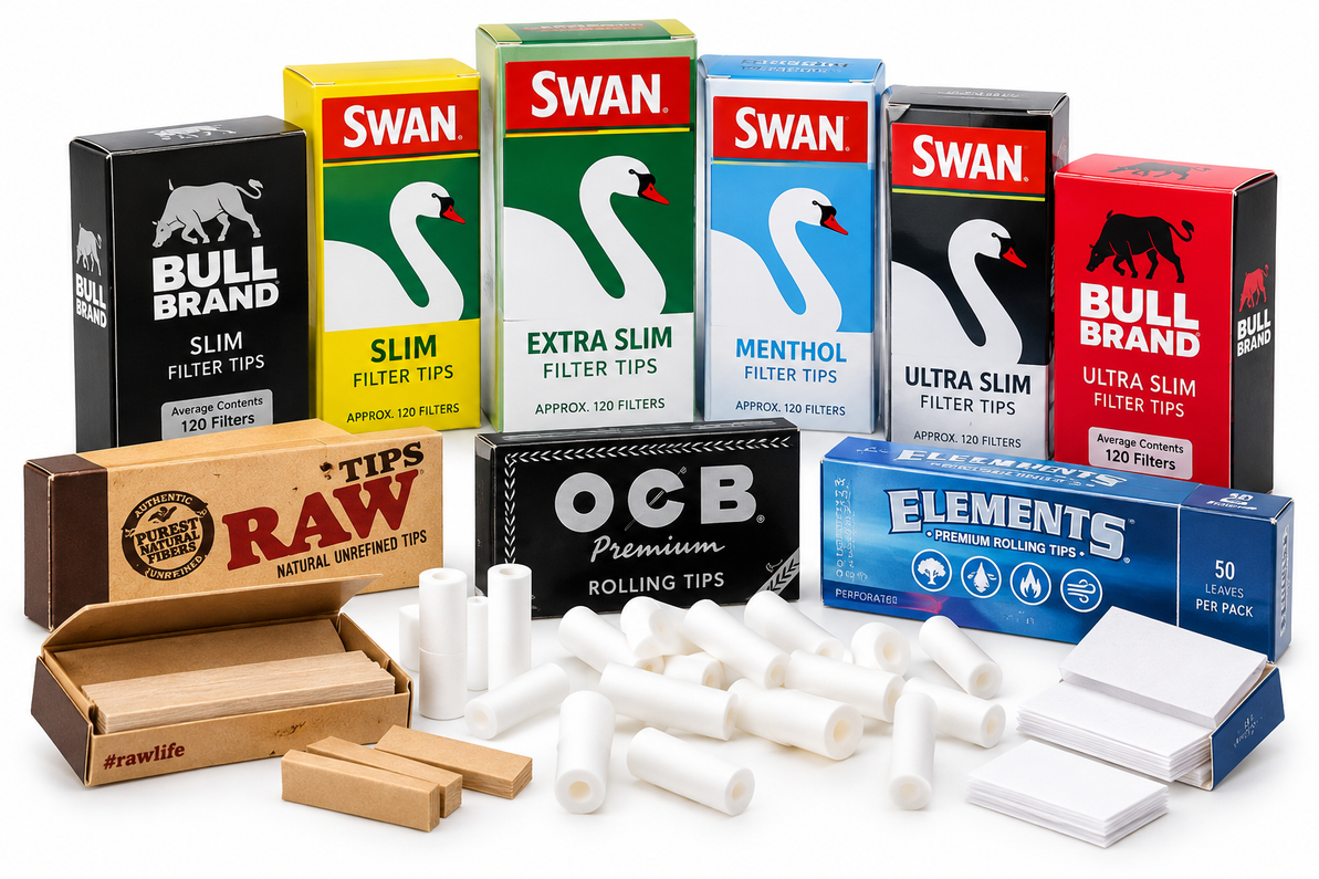 Wholesale Filter Tips UK: Complete Guide to Extra Slim, Ultra Slim & Menthol Filters and Stocking Advice for 2026