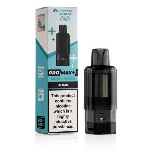 Hayati PRO MAX+ 6000+ Pods – Mr Blue | 6000 Puffs Disposable Vape Pod ...