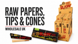 RAW Rolling Papers, Roach Tips & Cones Wholesale UK – Full Range Now Available at Best Choice Wholesale