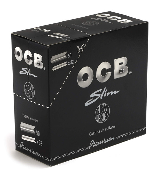 OCB Black Premium King Size Slim Rolling Papers 32s