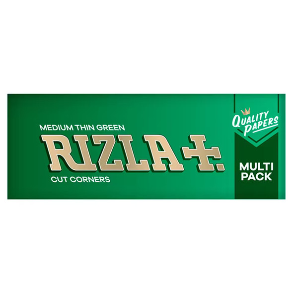 Rizla Green Regular Size Slim Rolling Papers Multipack 50s x 5