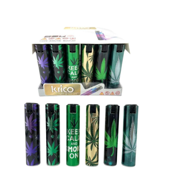 Rounded Metal Jet Windproof Refillable Mixed Design Lighters