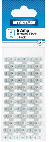Status 12 way 5 amp terminal block connector – front view