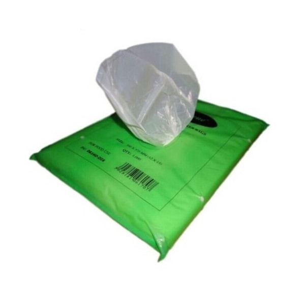 Hi Thene white HDPE counter bags – 6x8 inch 8mu plastic food-safe bags in 1000-pack for bakery and takeaway use